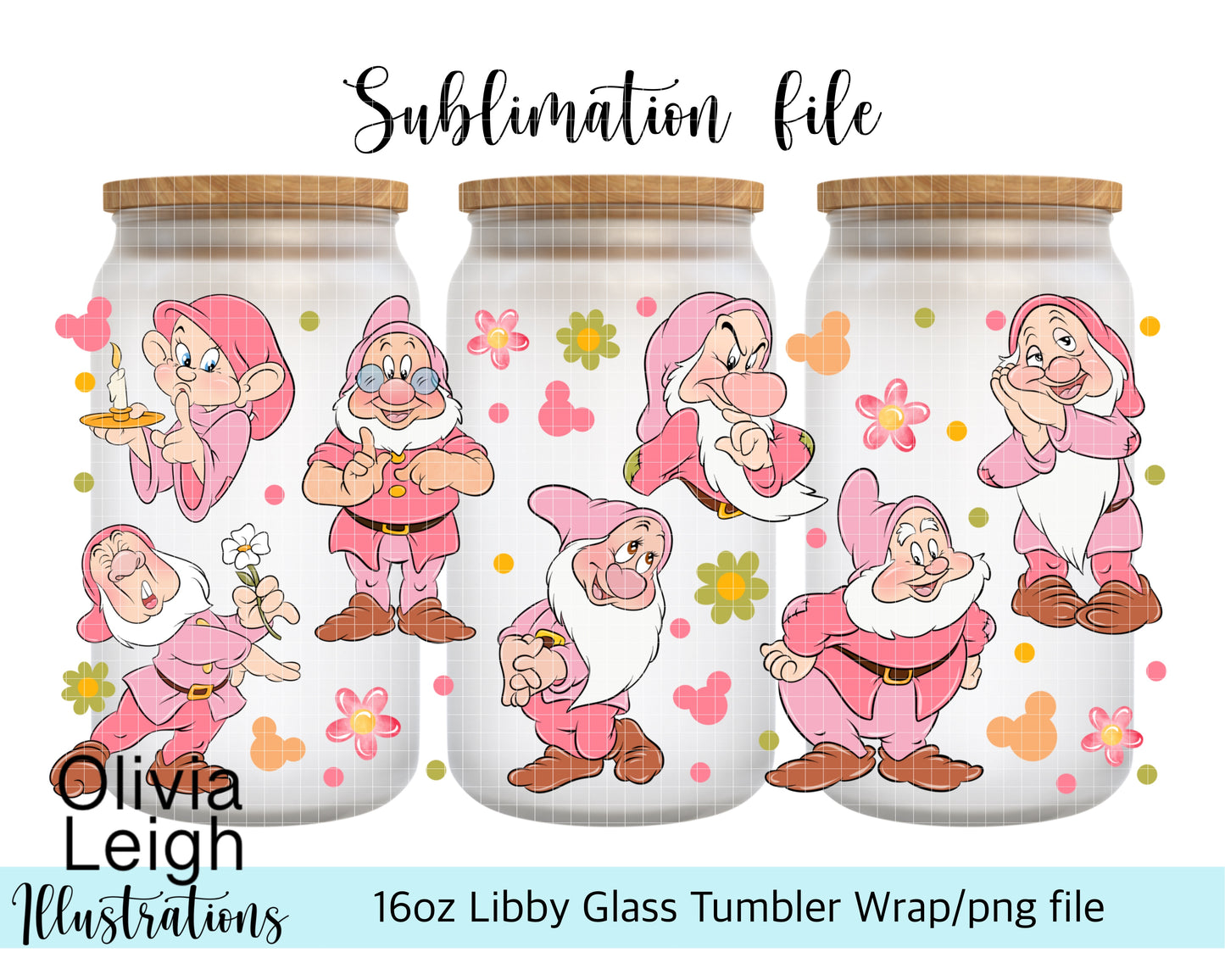 Pink Dwarfs Princess Snow Wrap