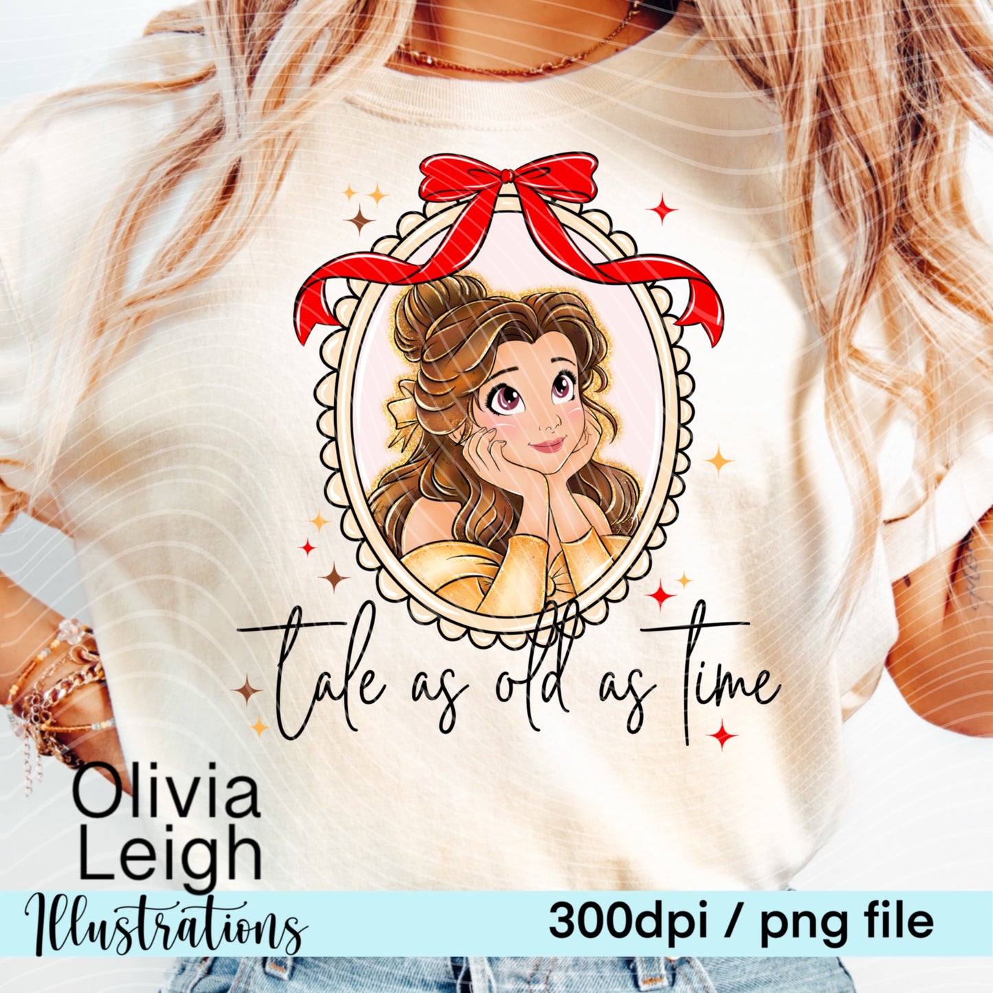 Princess B Frame Locket Shirt Design