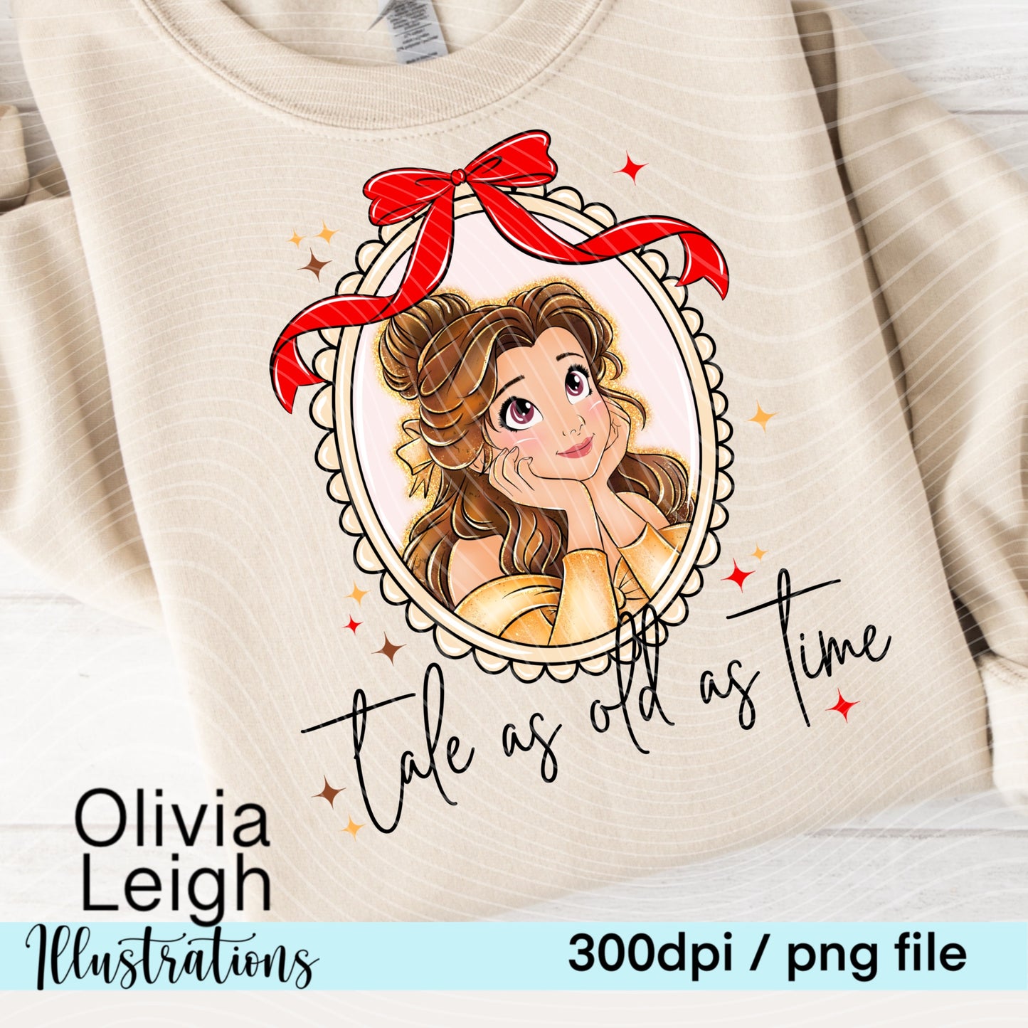 Princess B Frame Locket Shirt Design