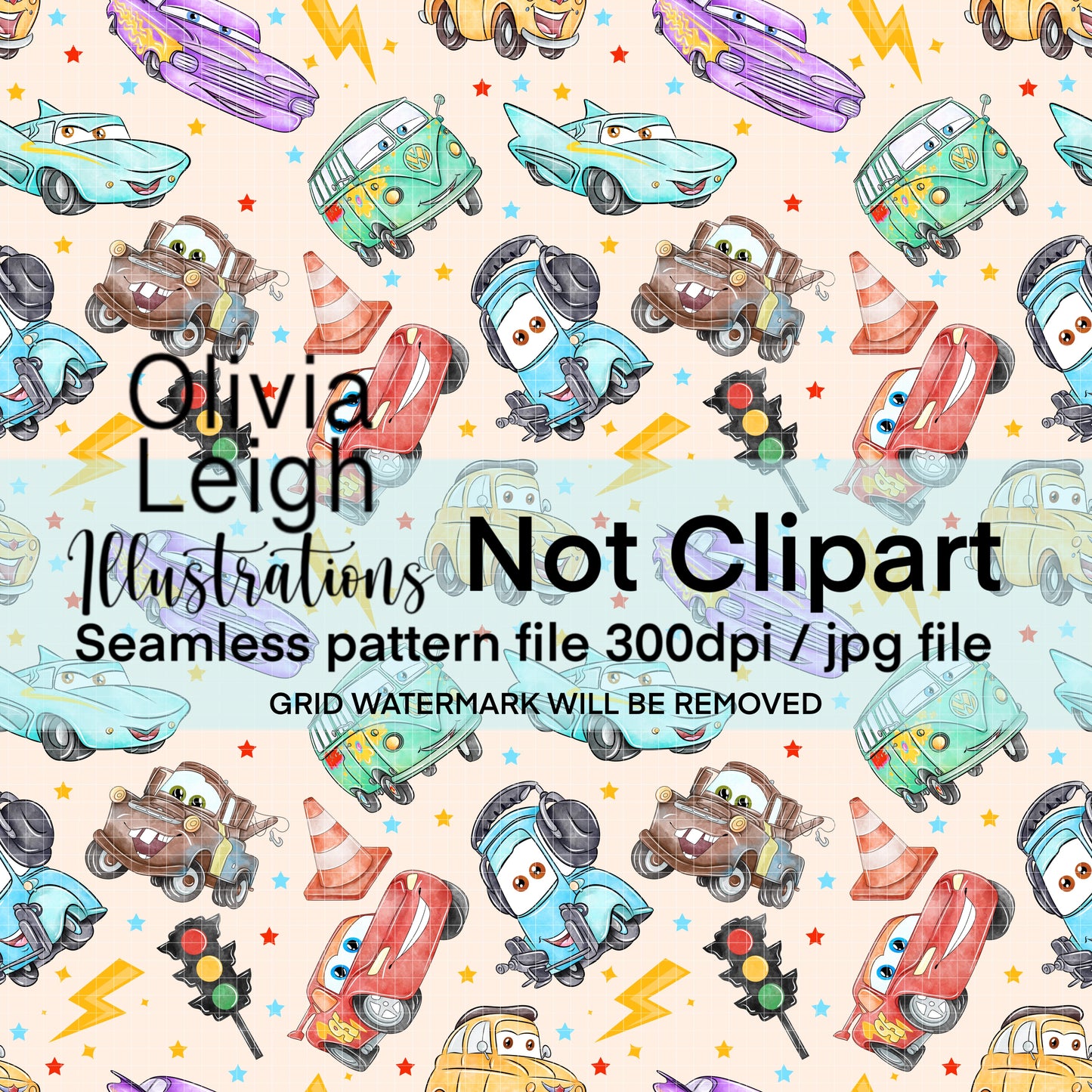 Cars Seamless Pattern