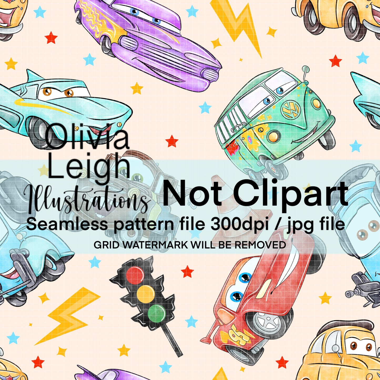 Cars Seamless Pattern