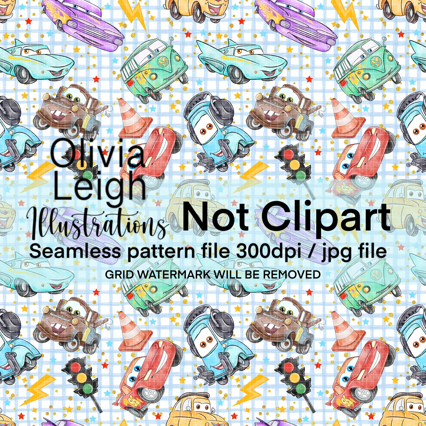 Cars Seamless Pattern