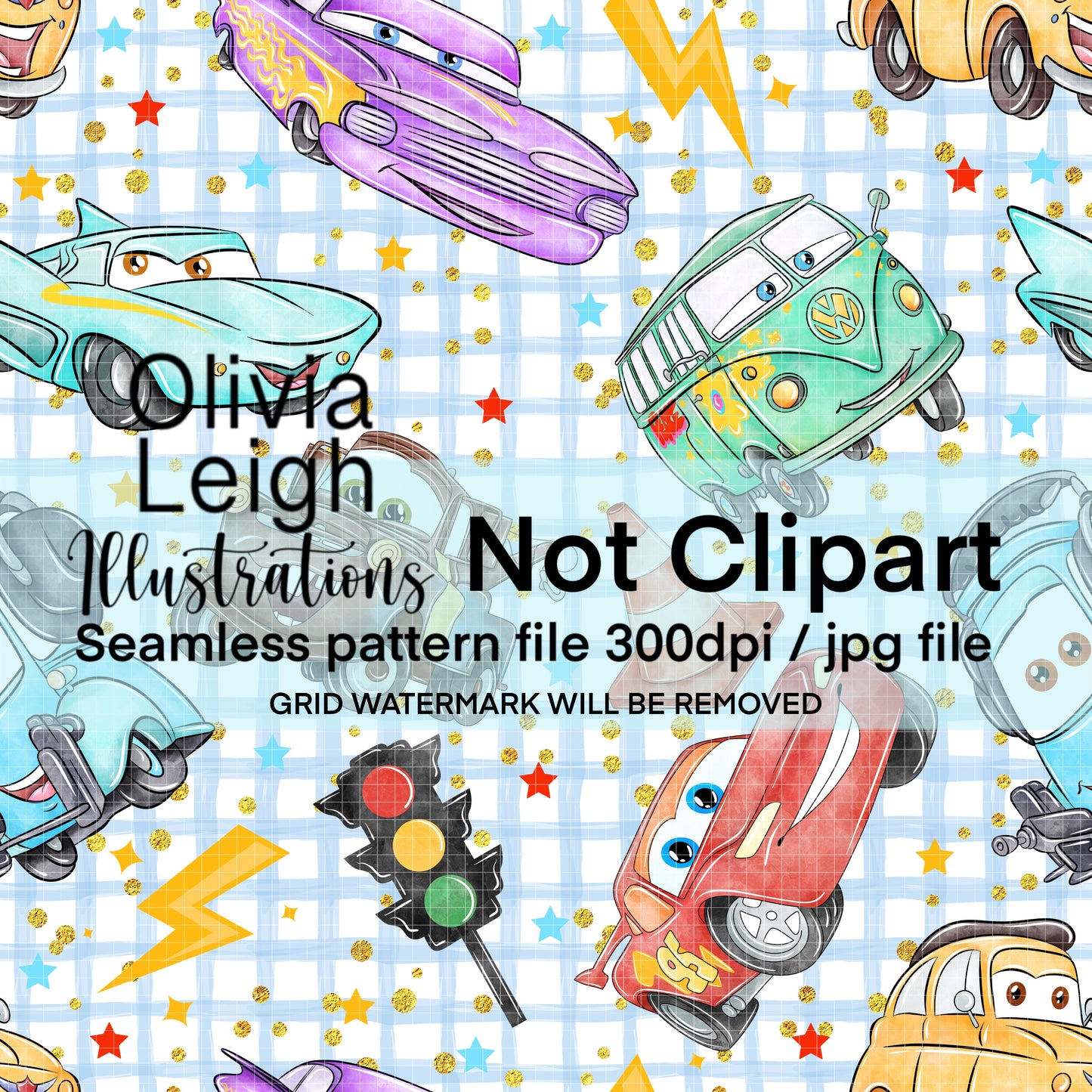 Cars Seamless Pattern