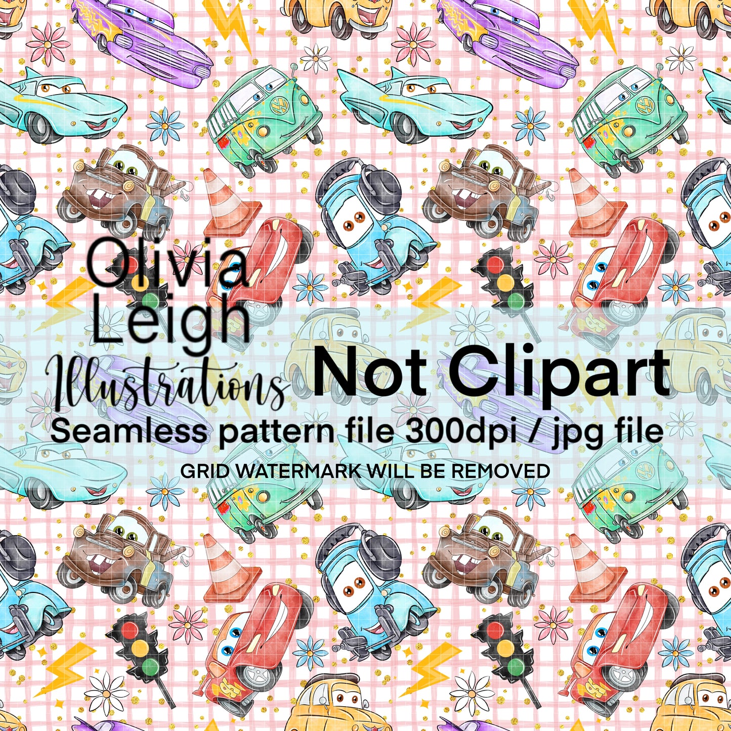 Cars Seamless Pattern