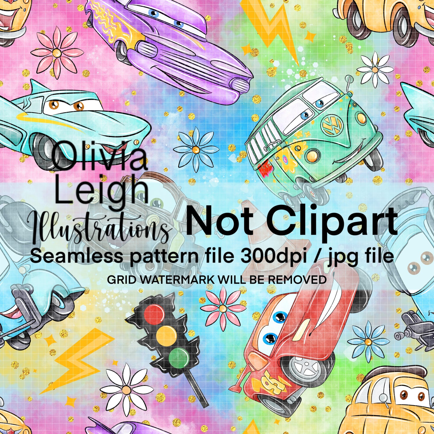 Cars Seamless Pattern