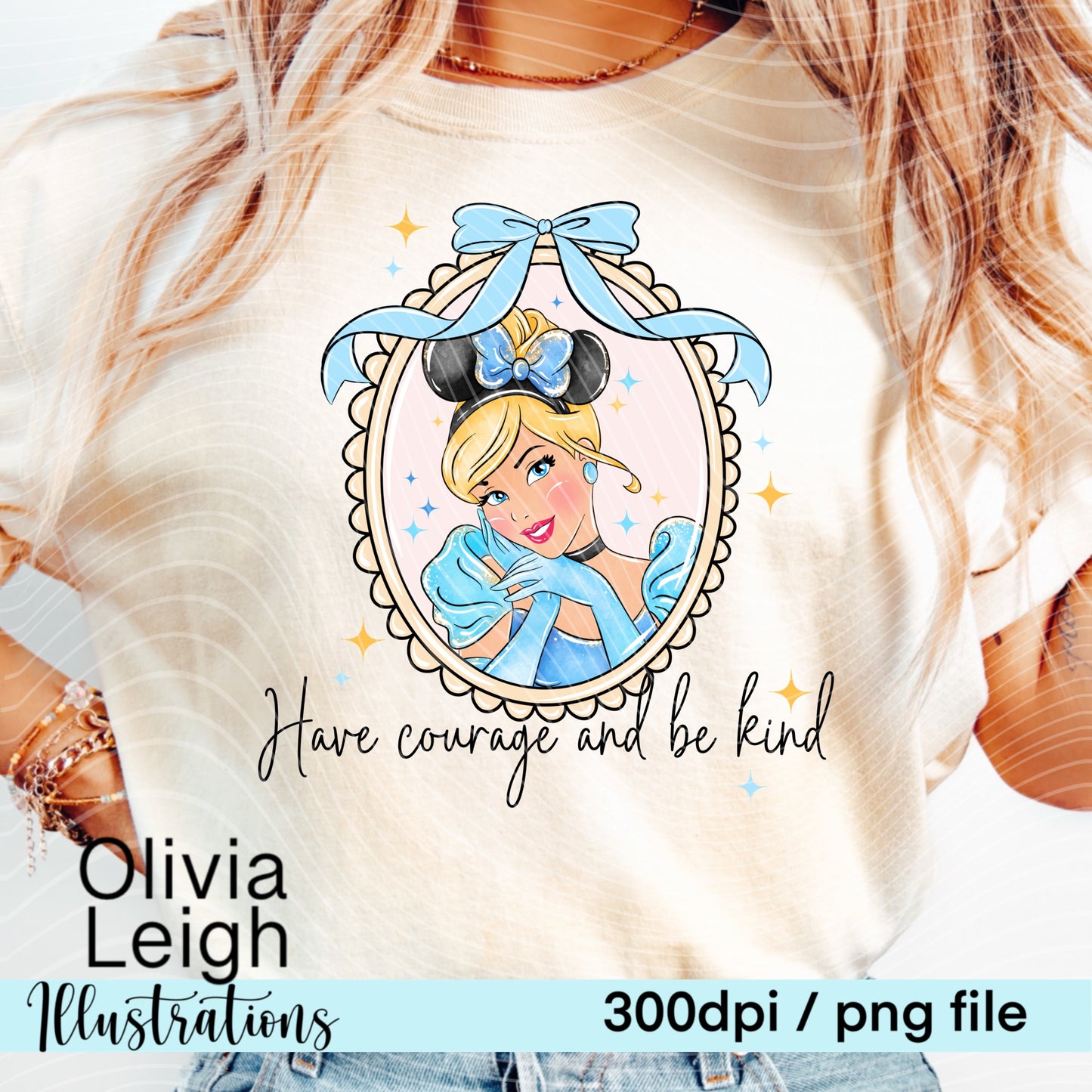 Princess C Frame Locket Shirt Design