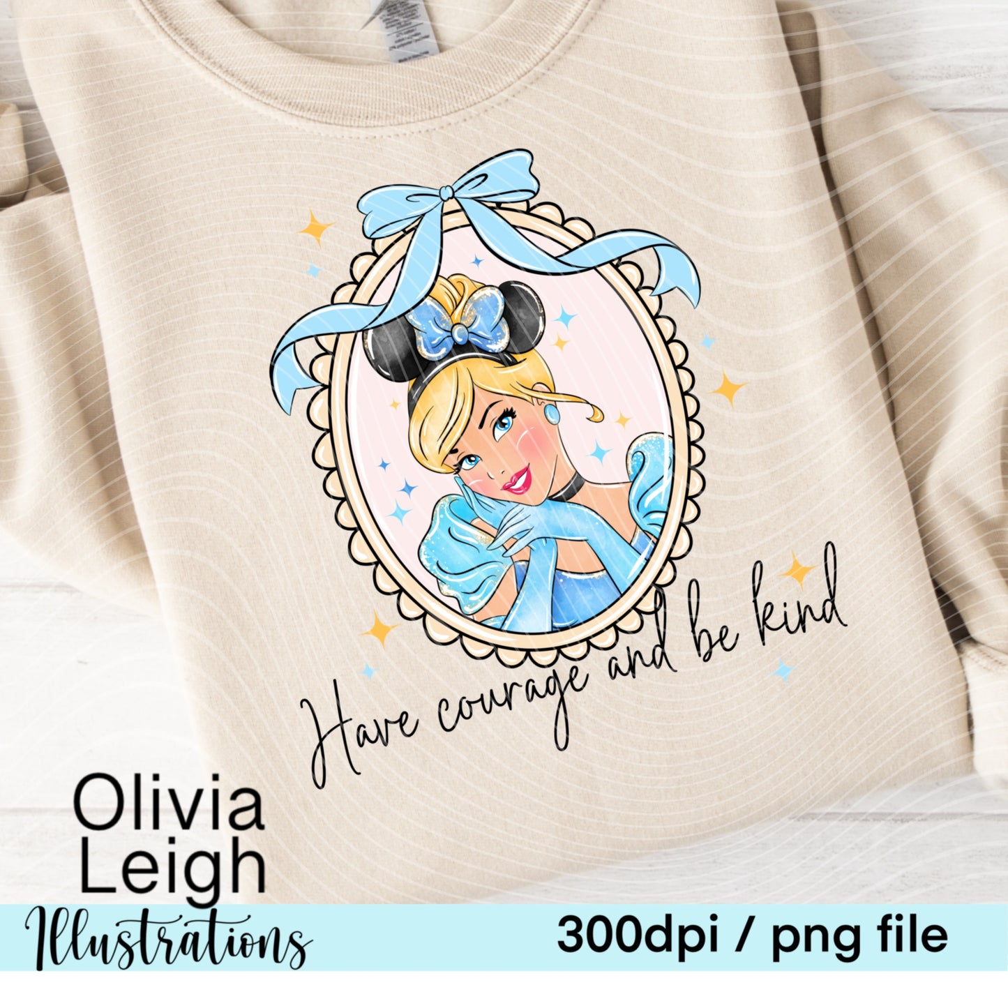 Princess C Frame Locket Shirt Design