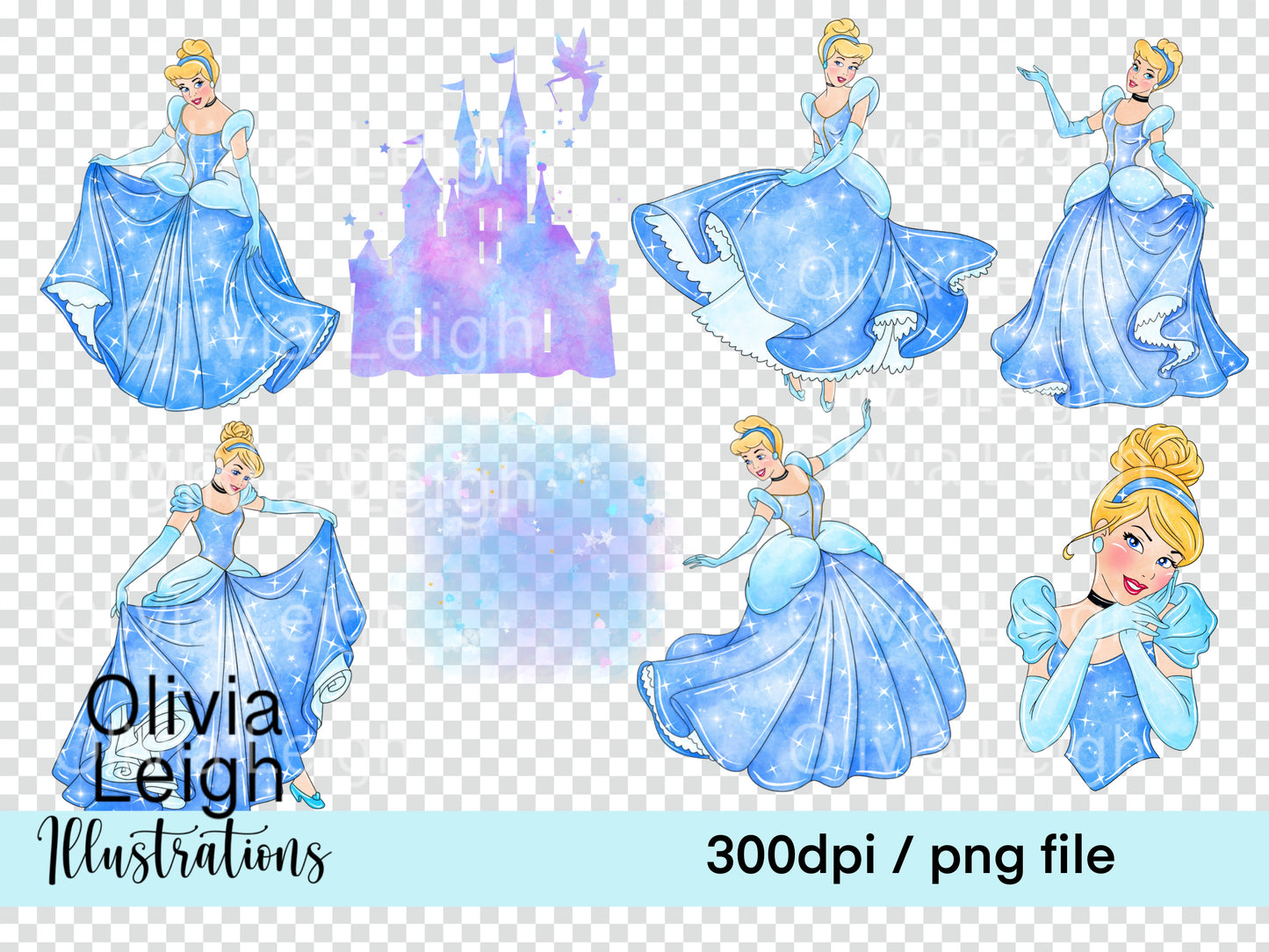 Princess C Blue Set