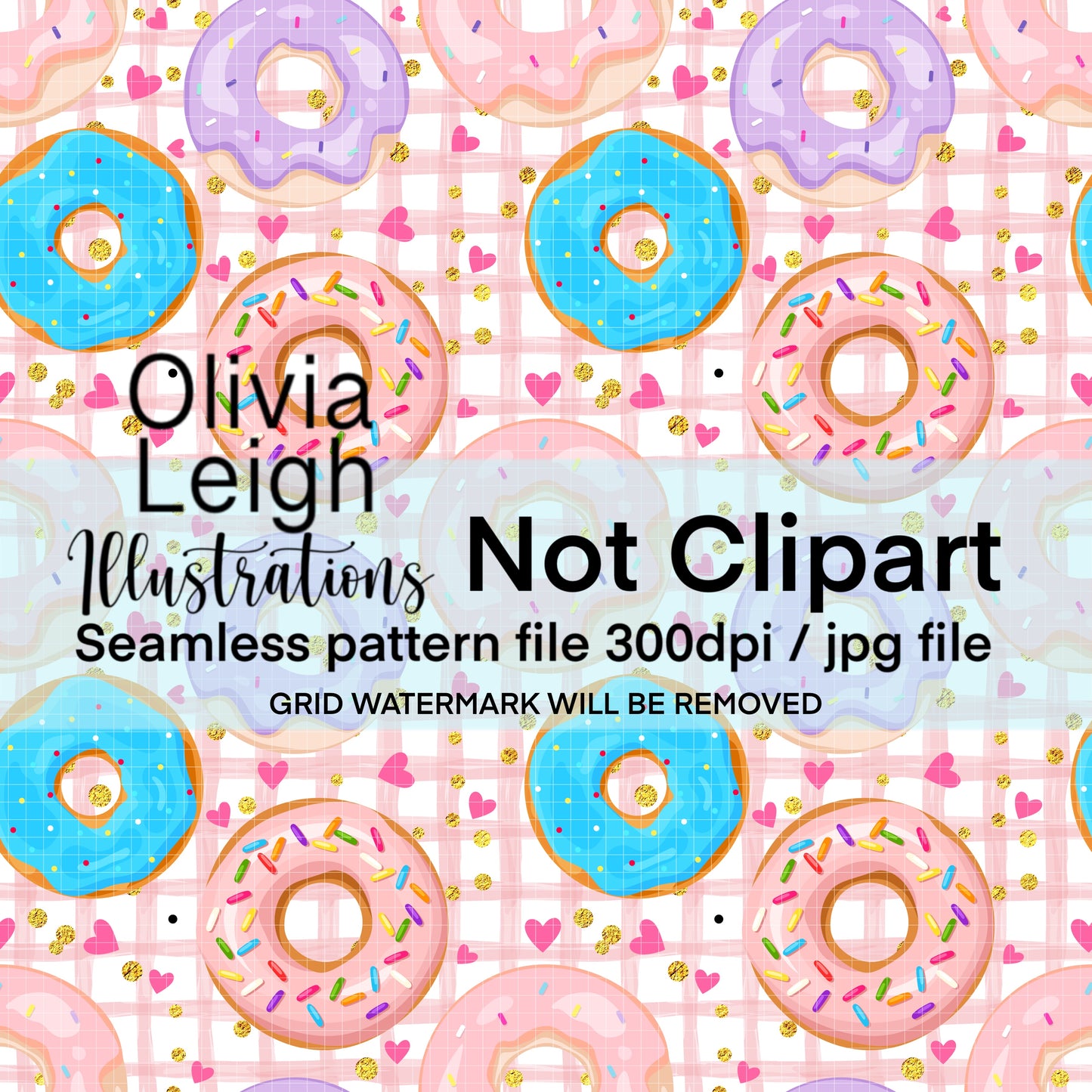 Donuts Seamless Pattern