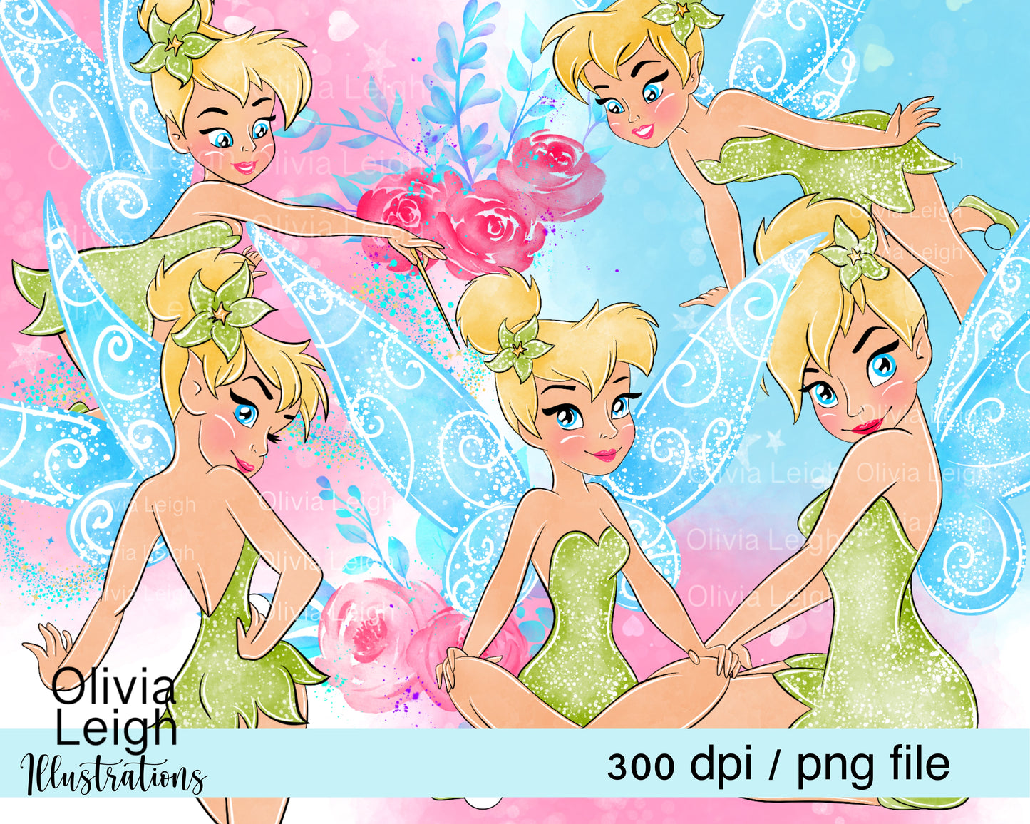 Fairy princess Tinks Set 2