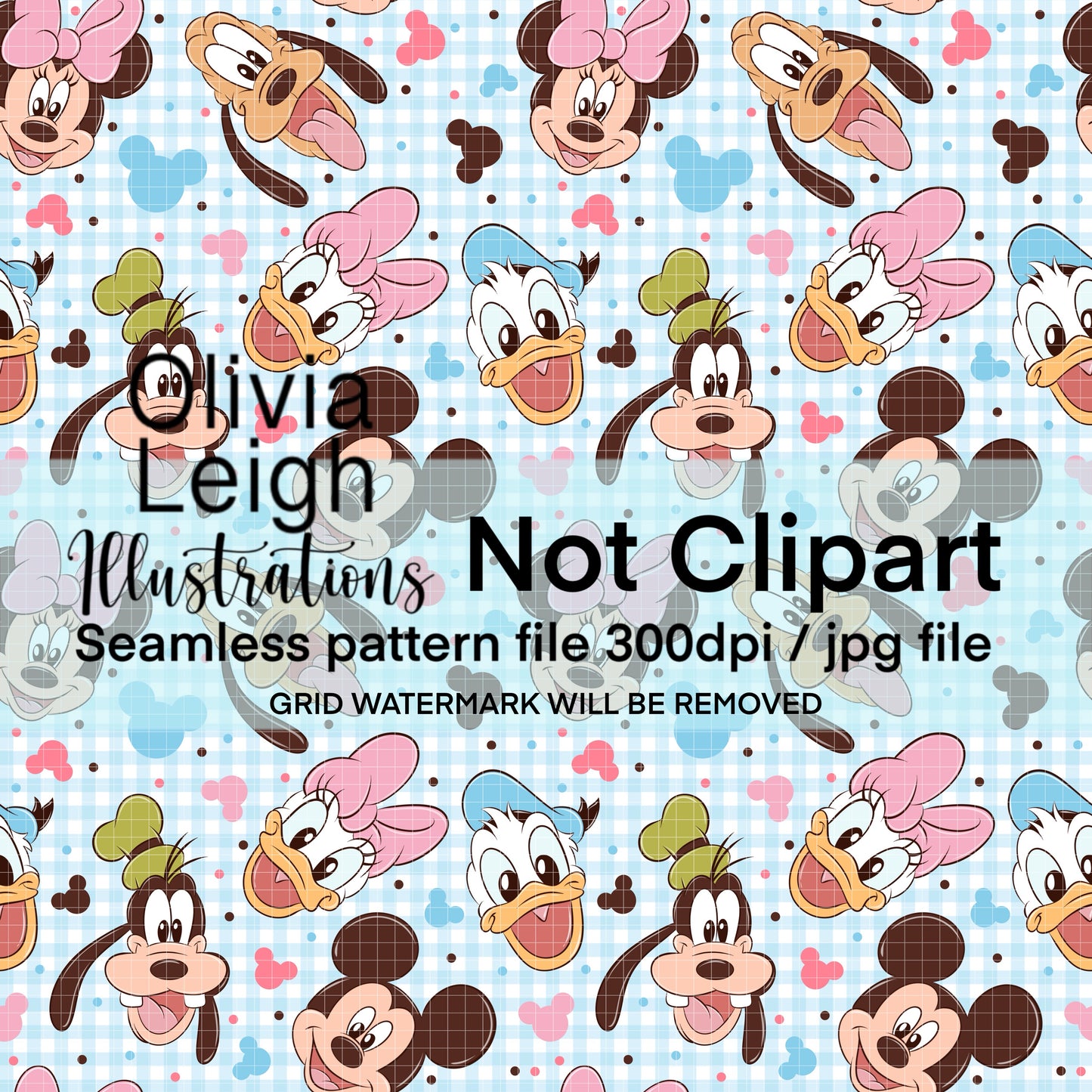 Mouse Friends Seamless Pattern