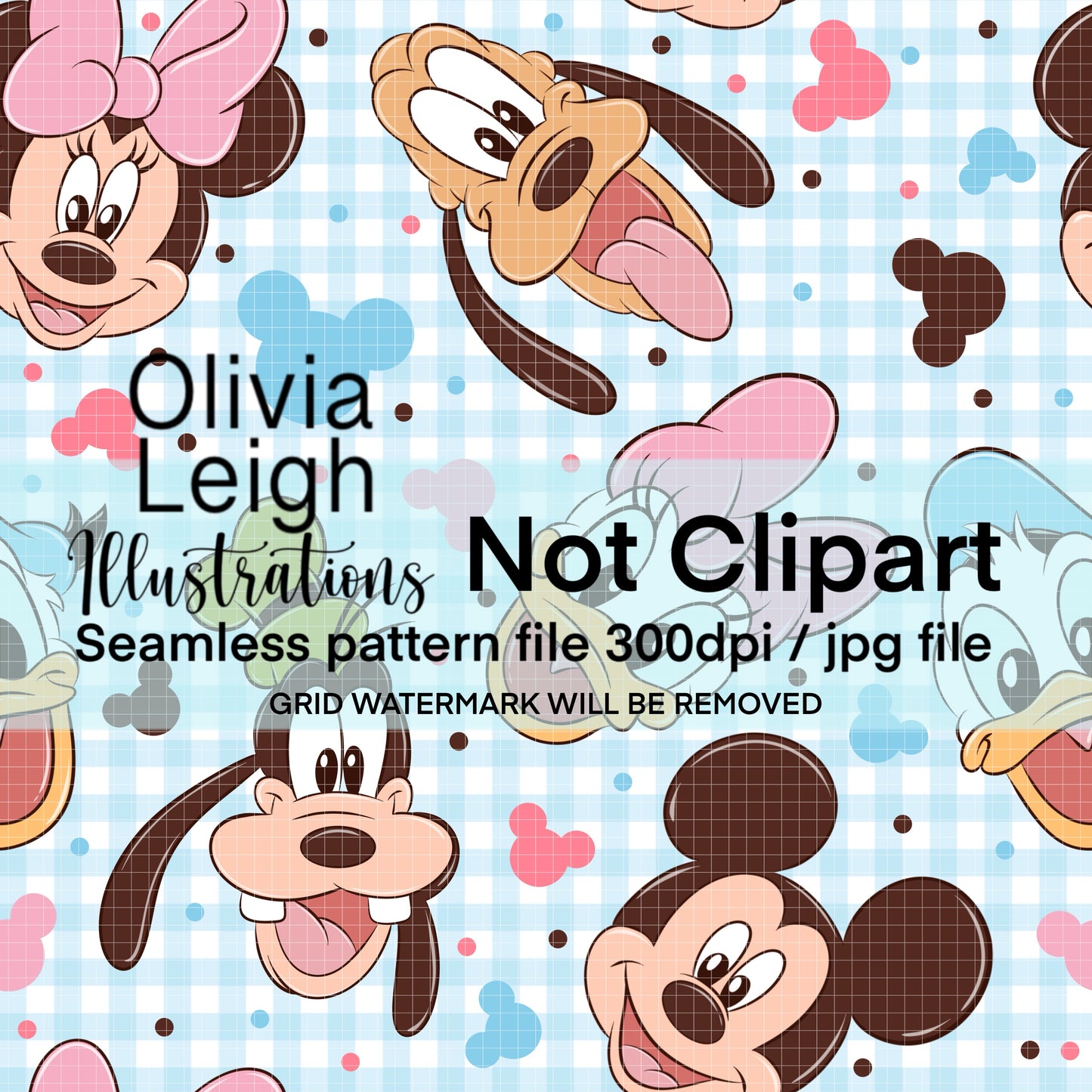 Mouse Friends Seamless Pattern