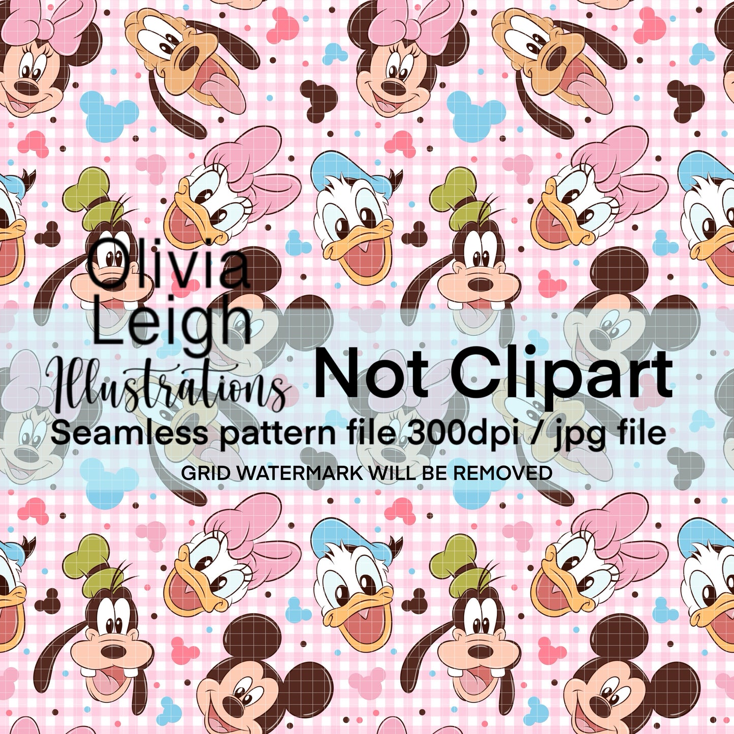 Mouse Friends Seamless Pattern