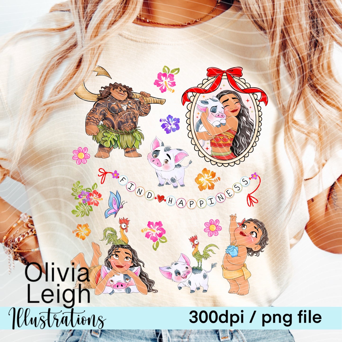Princess M Frame Locket Shirt Design