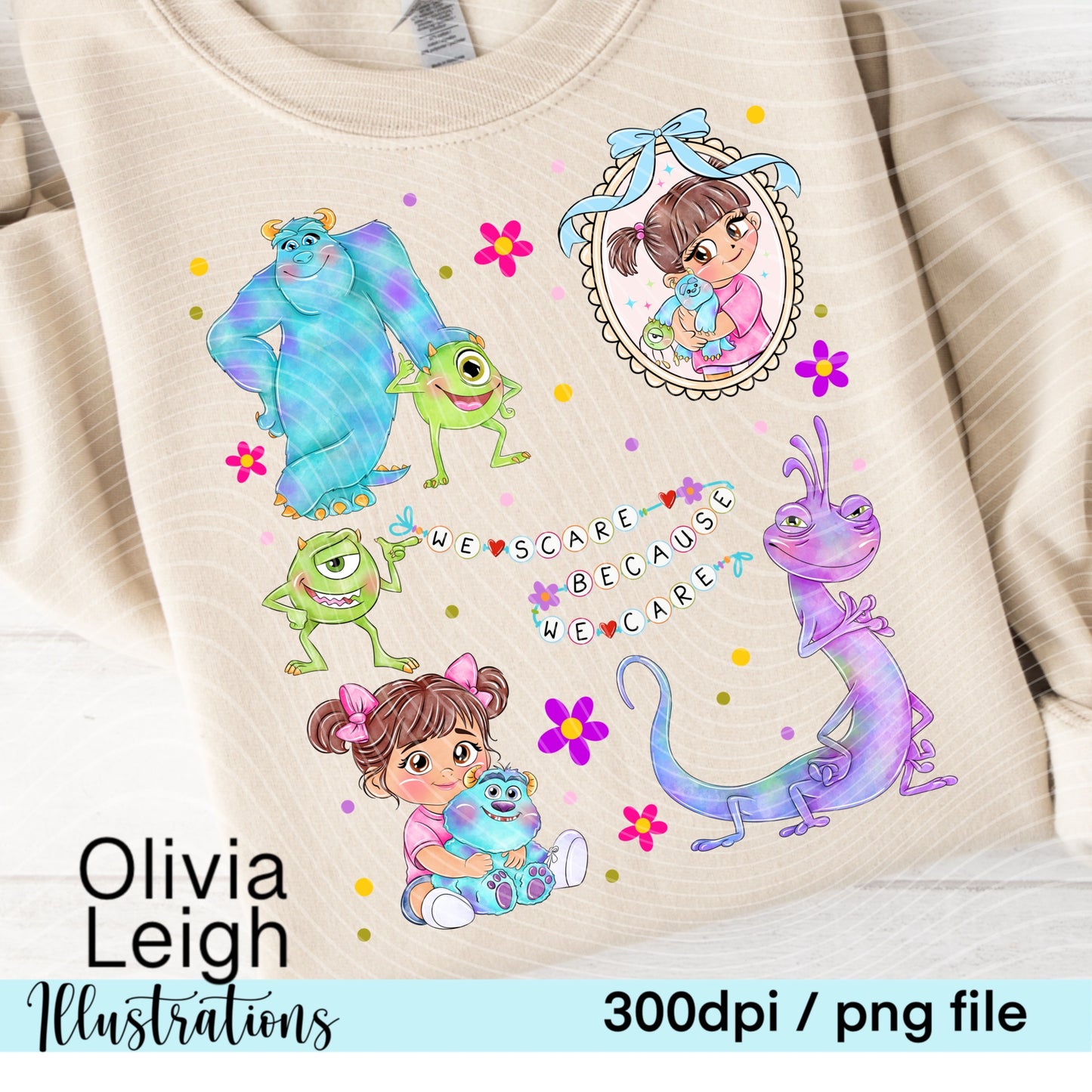 Monster Frame Locket Shirt Design