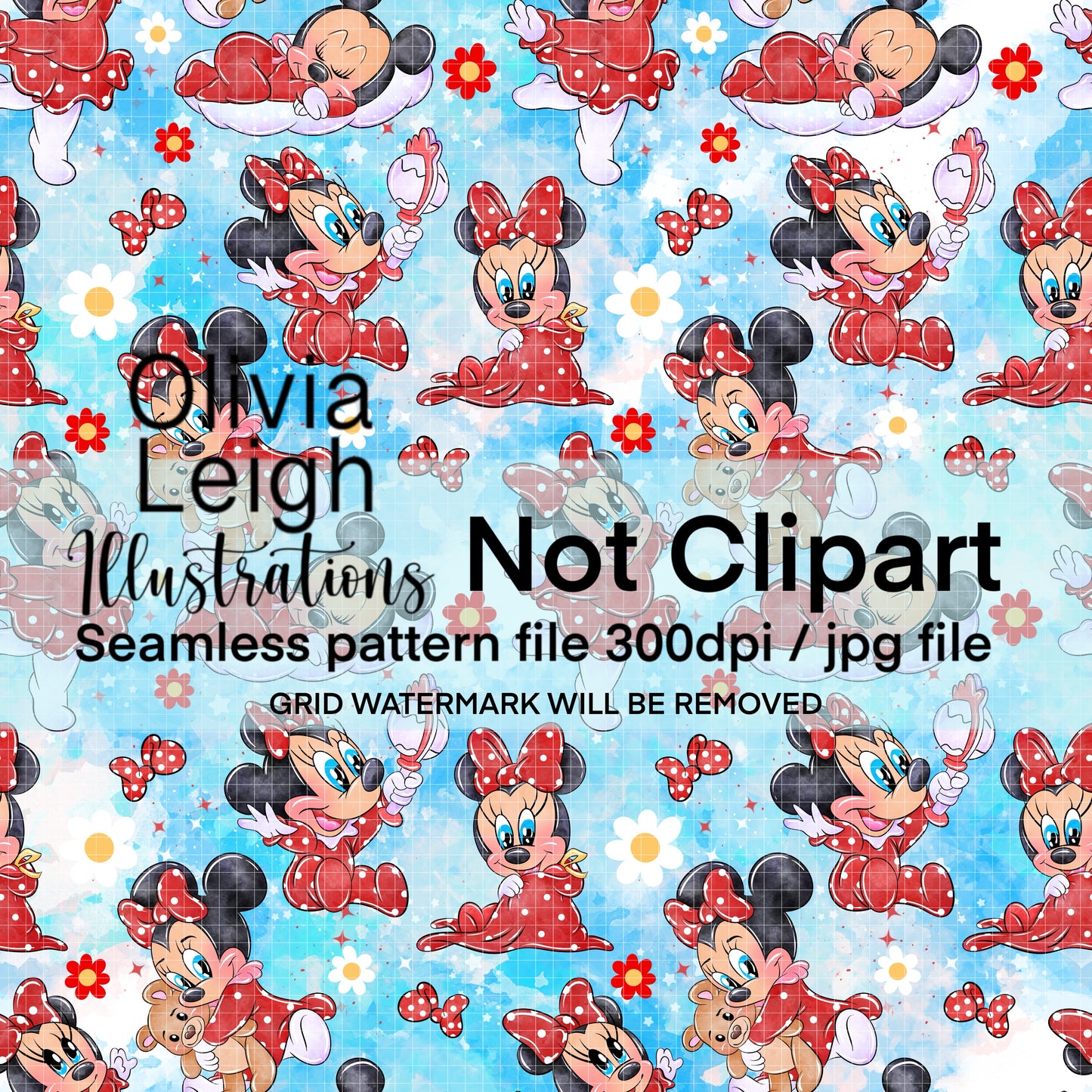 Baby Miss Mouse Seamless