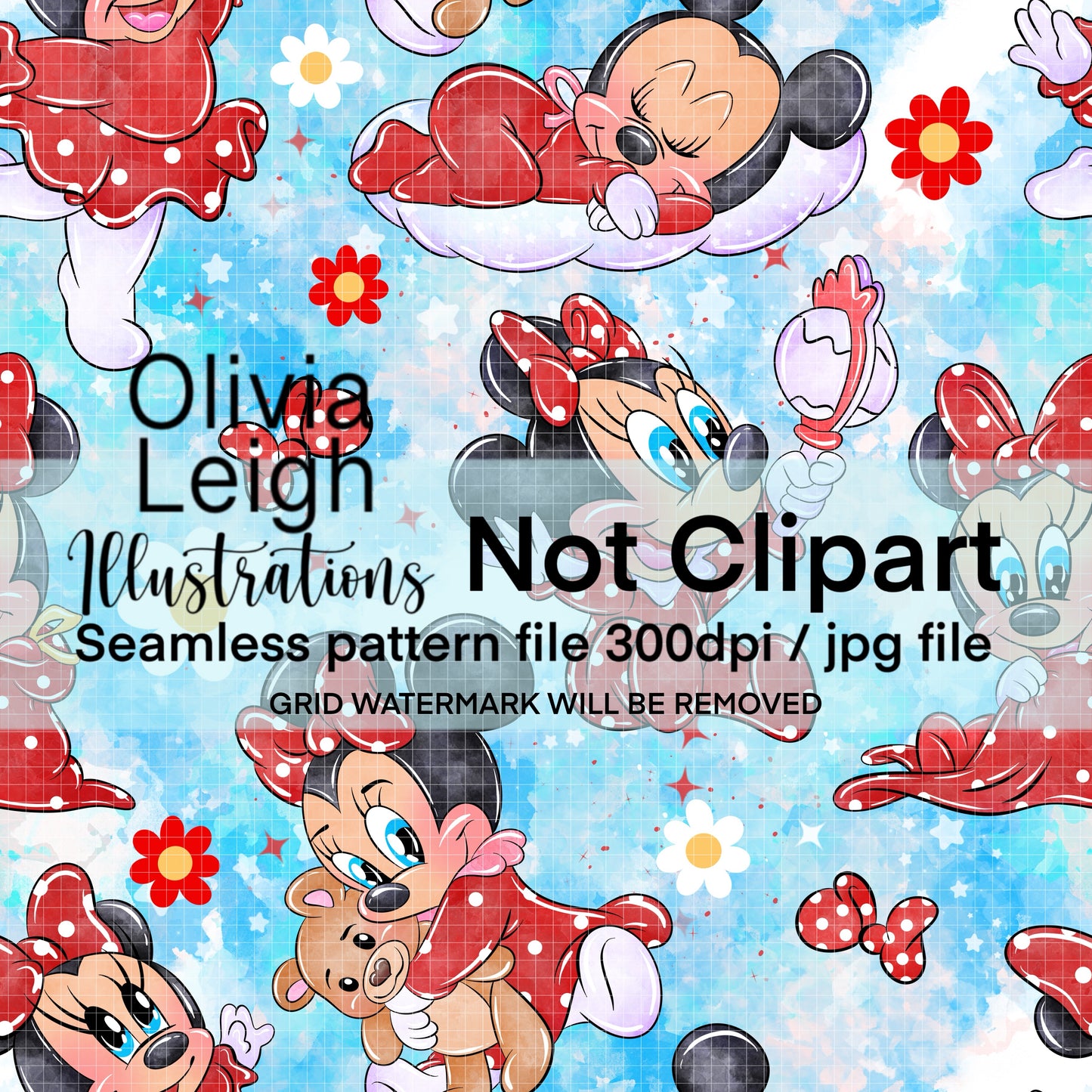 Baby Miss Mouse Seamless
