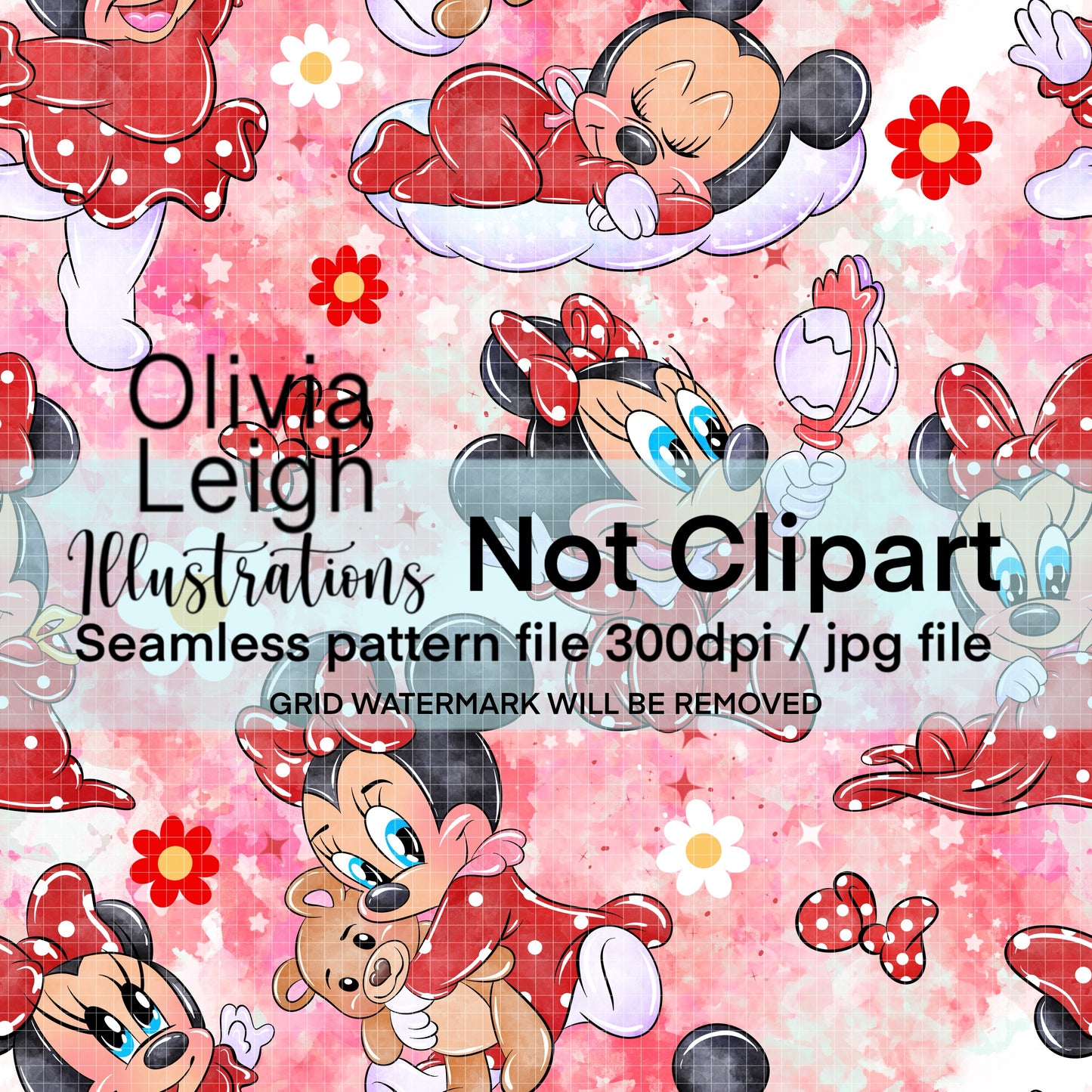 Baby Miss Mouse Seamless