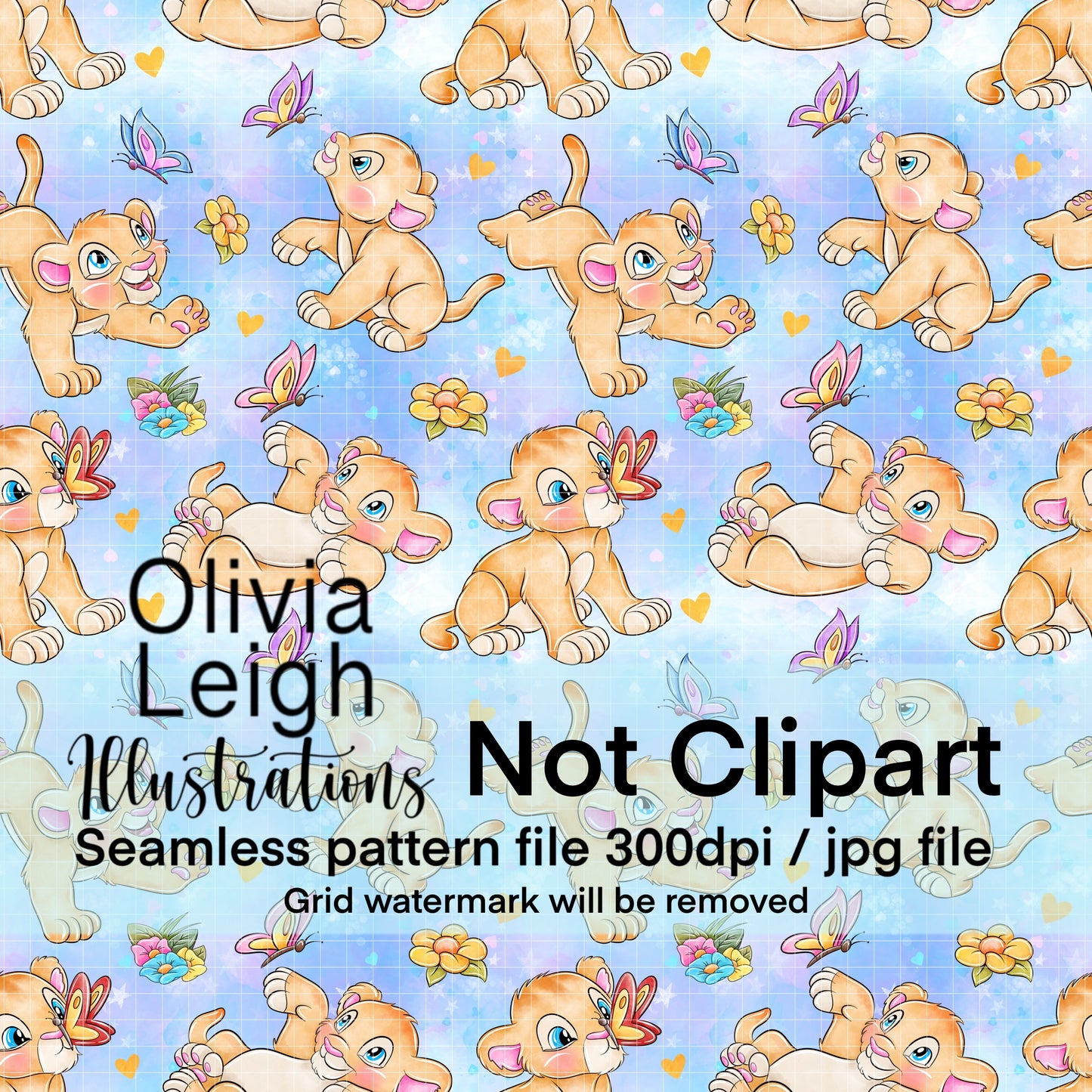 Baby Lions Pattern