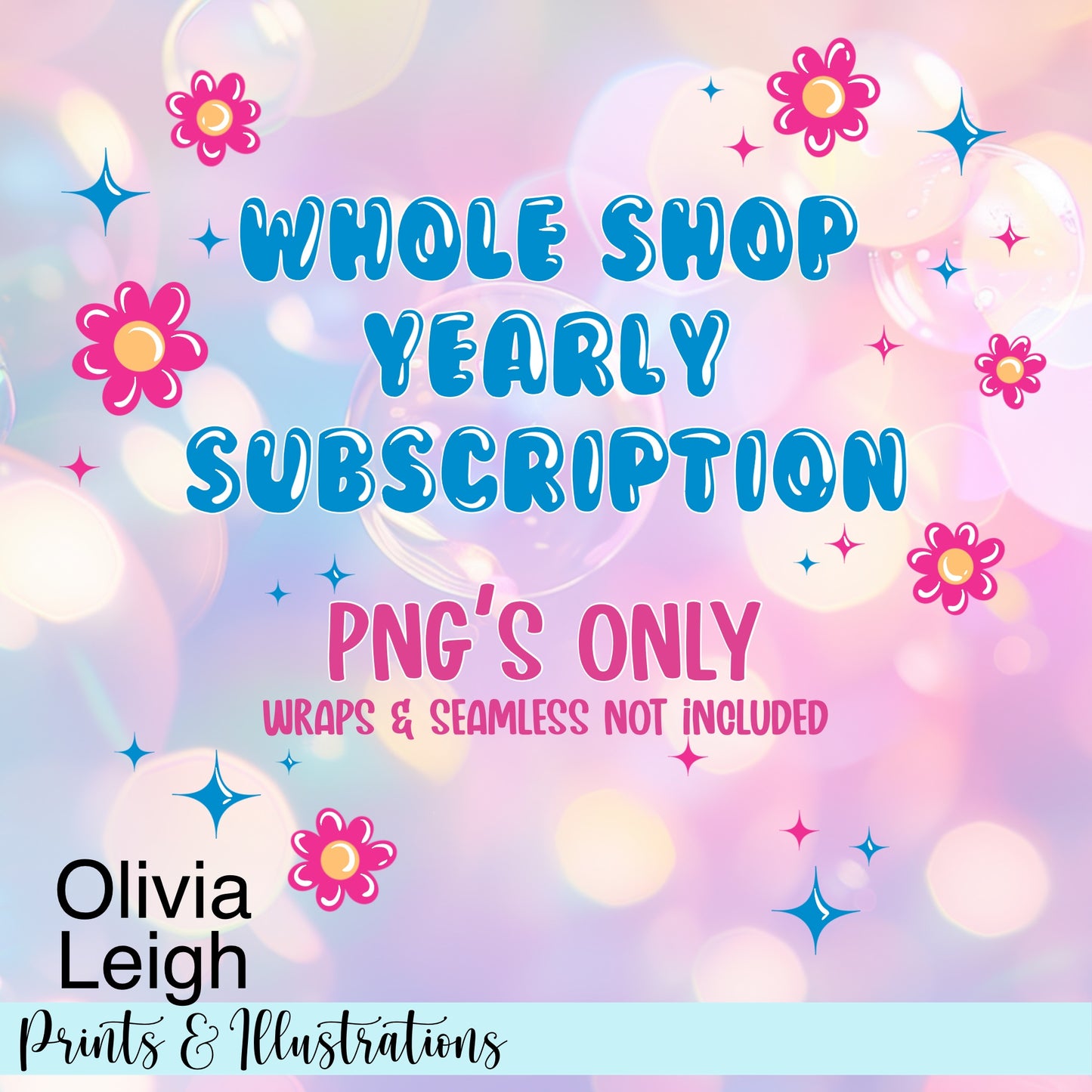 Yearly Drive Seamless PNG'S Only Subscription Save 15% At Checkout