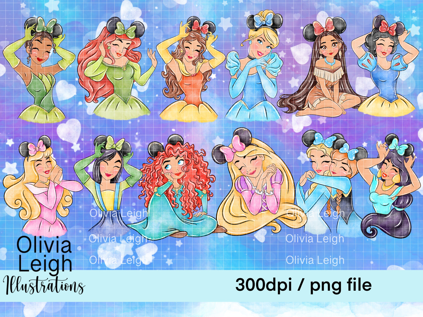 Princess Mouse Head Set