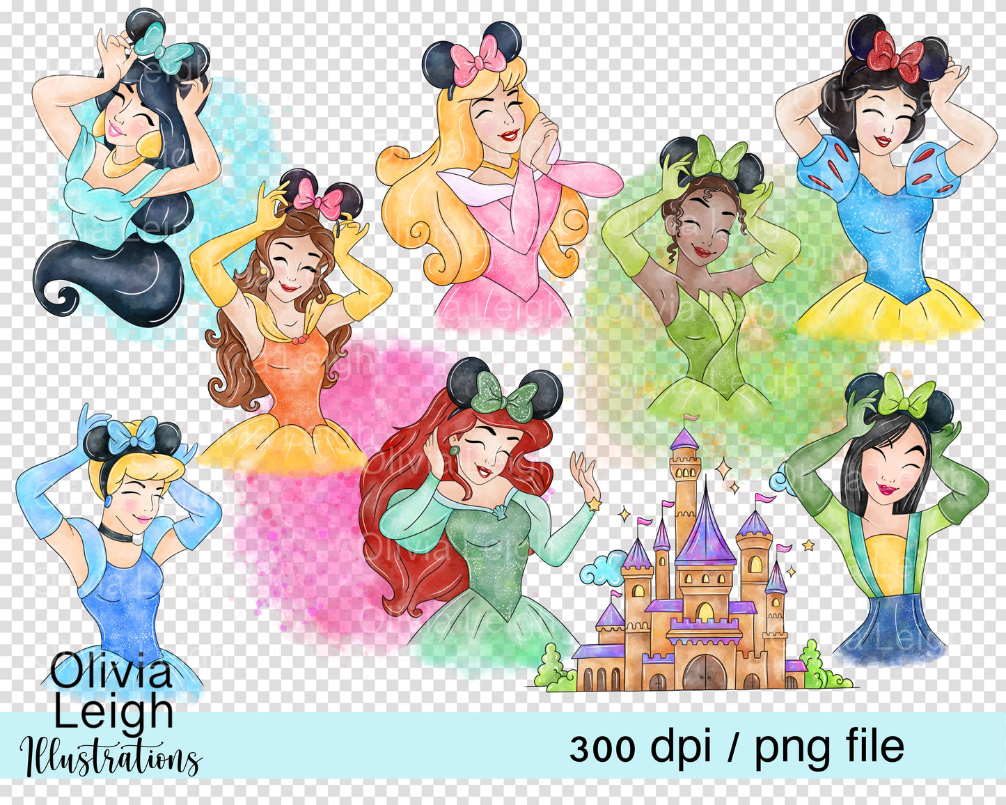Princess Mouse Head (Older) Set