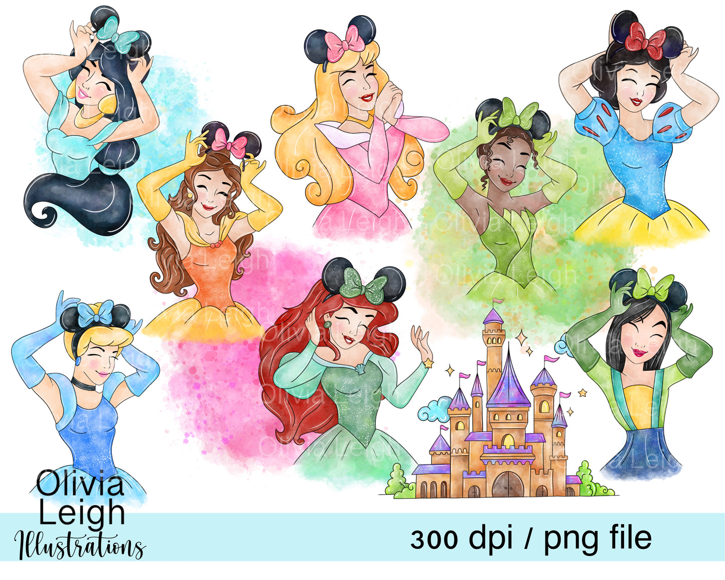 Princess Mouse Head (Older) Set
