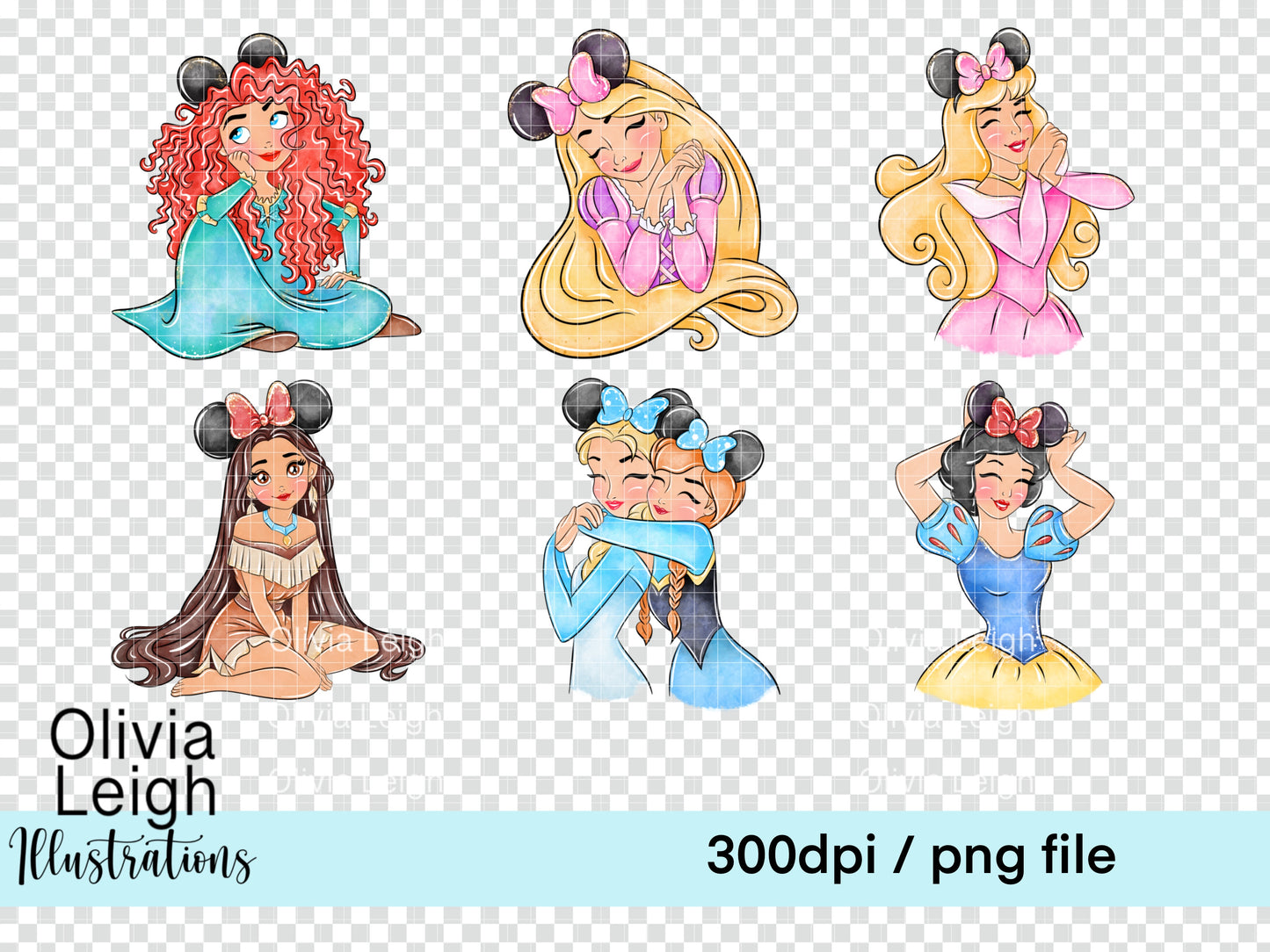 Princess Mouse Head Set