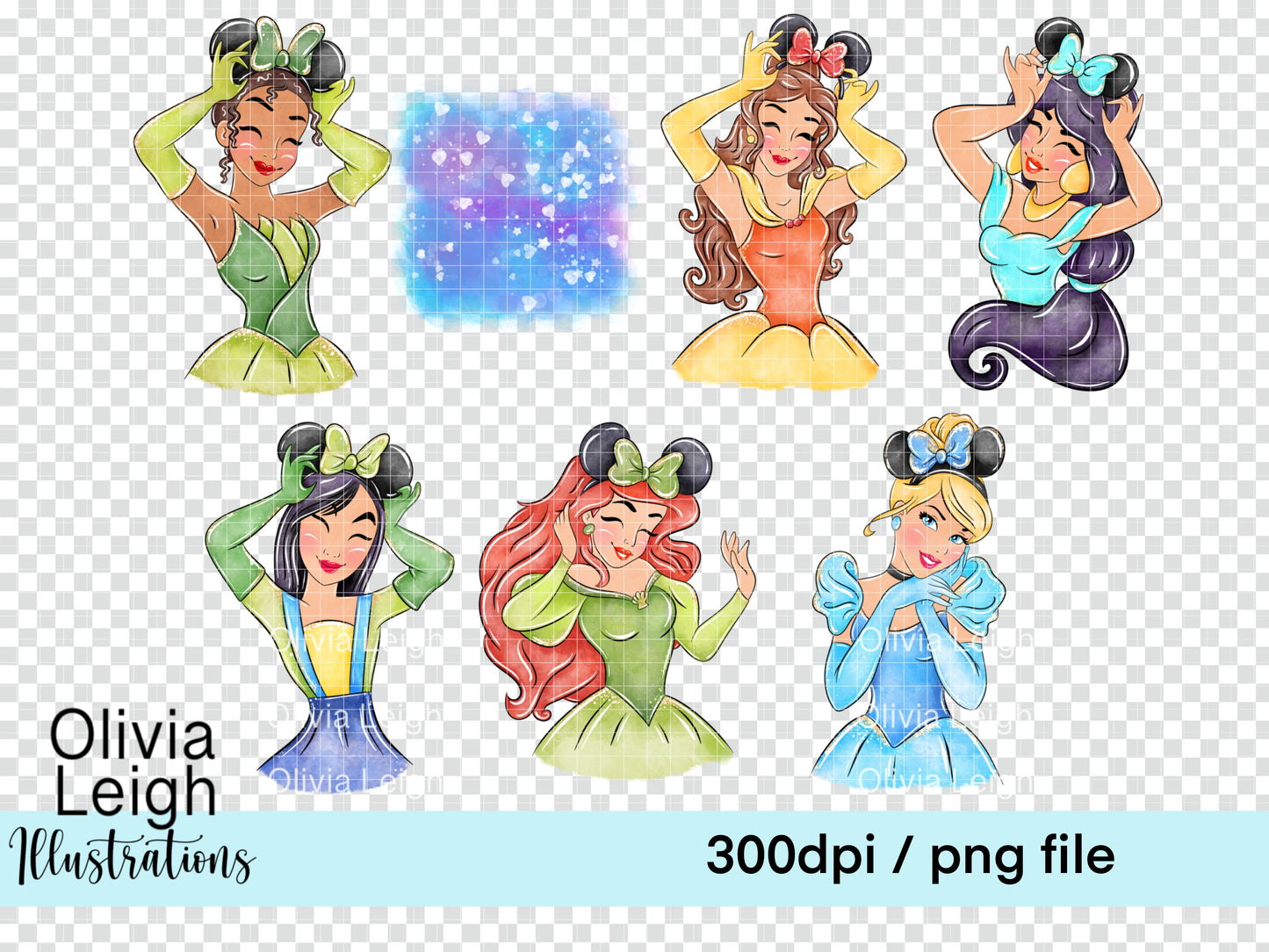 Princess Mouse Head Set