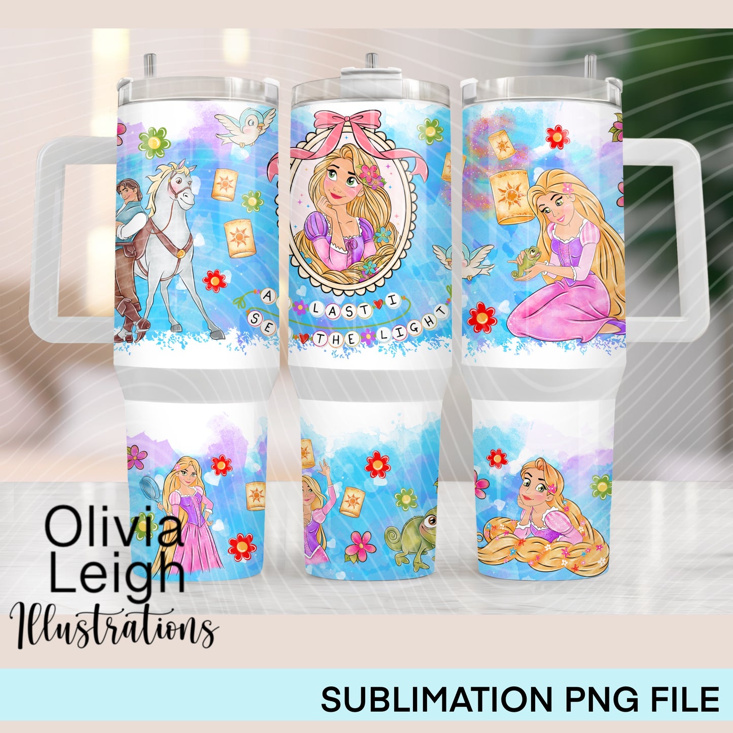 Princess R 40oz Tumbler Wrap