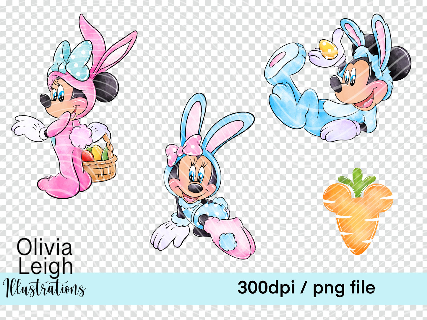 Mouse Friends Easter Set