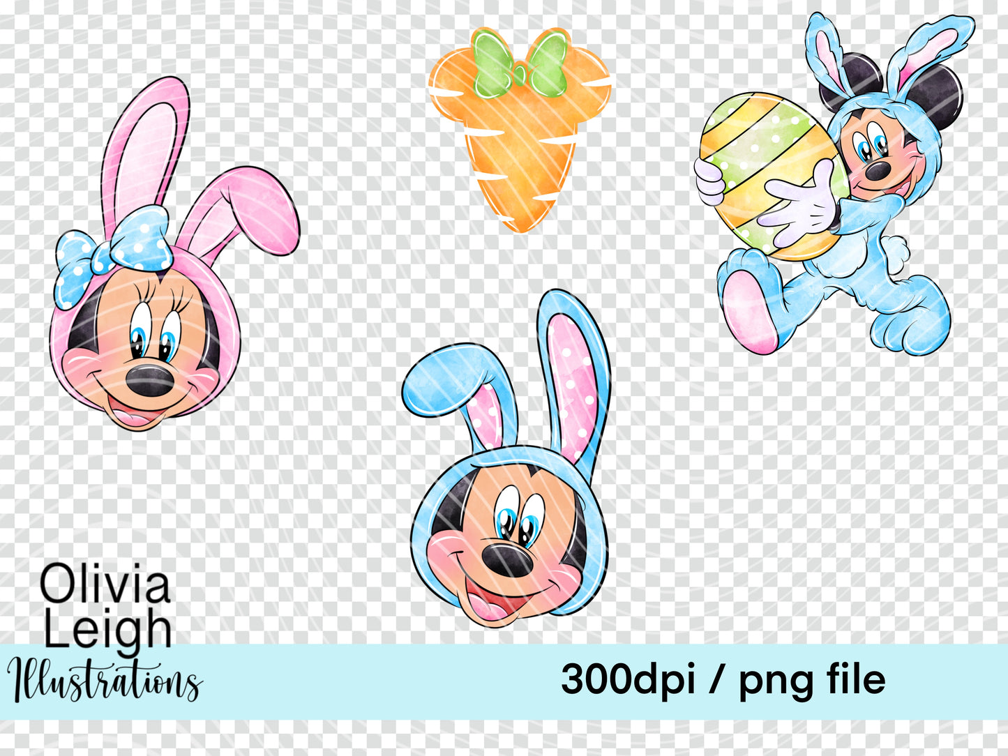 Mouse Friends Easter Set