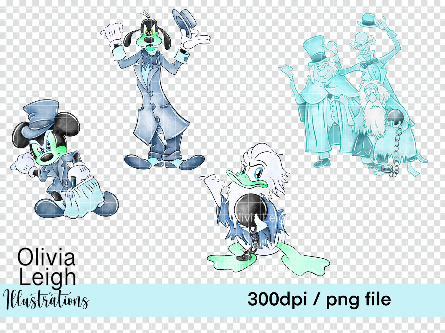 Halloween Mouse Mansion Clipart
