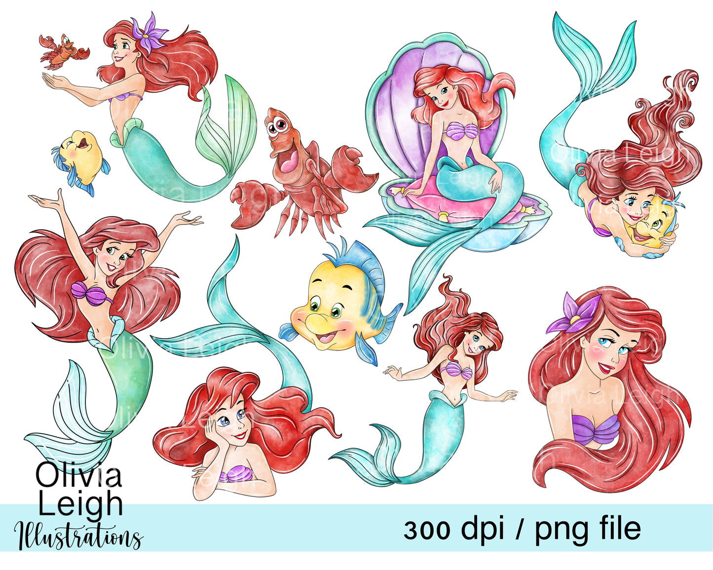 Princess A Mermaid Set