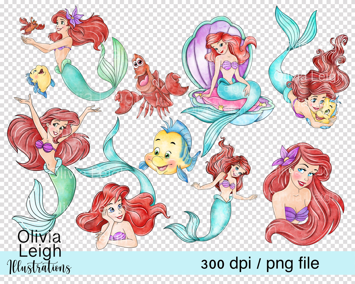 Princess A Mermaid Set