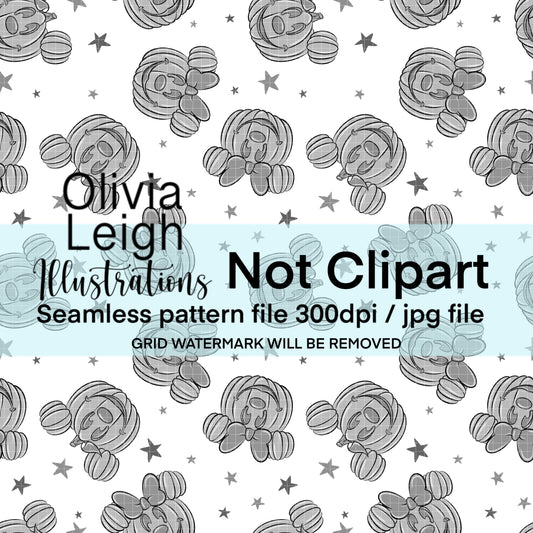 Pumpkins Halloween Seamless Pattern