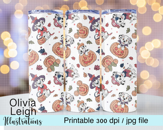 Dalmatian Skinny Wrap