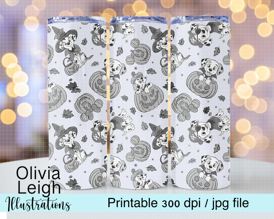Dalmatian Skinny Wrap
