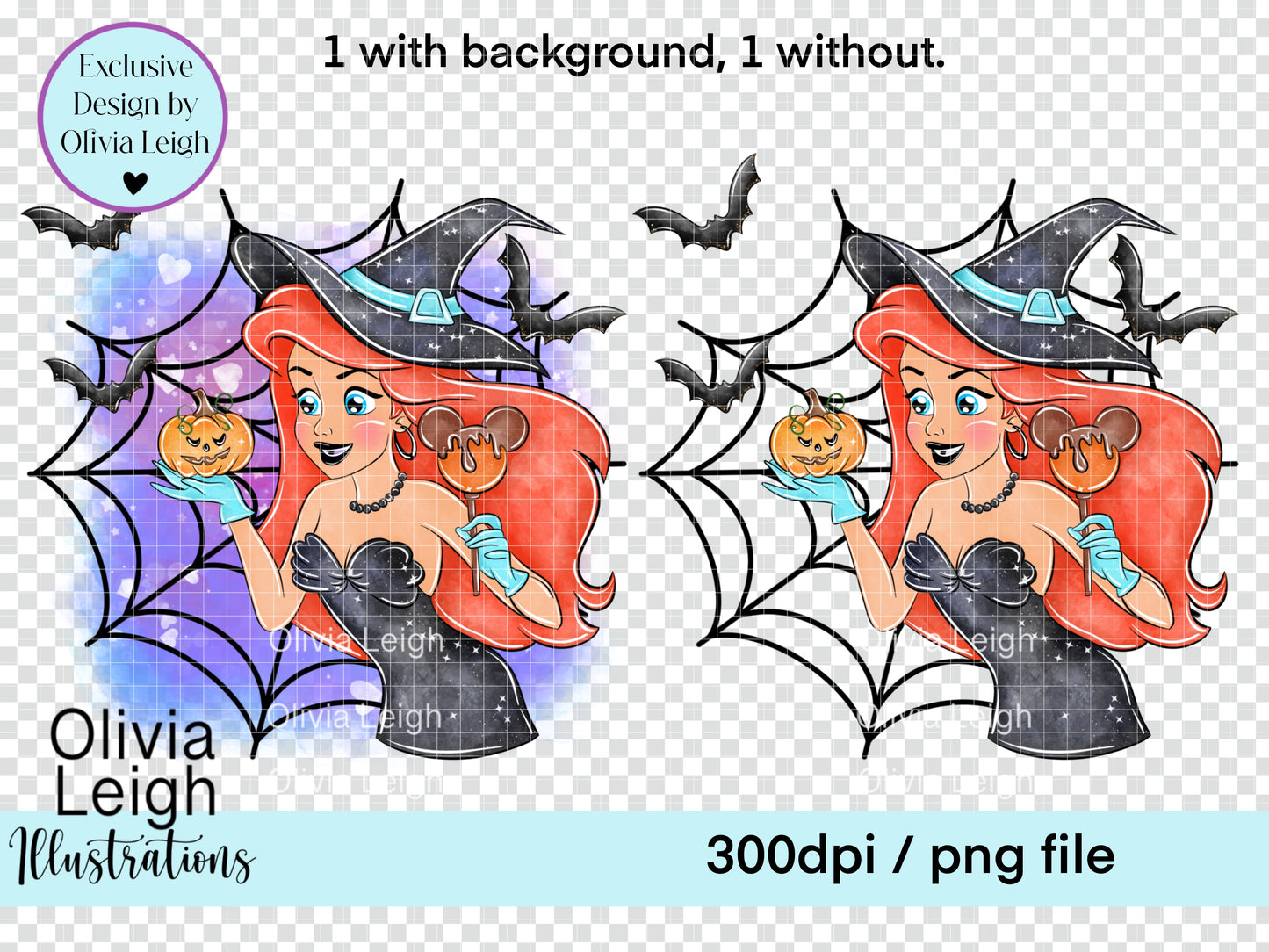 Halloween Witch Princess Clipart