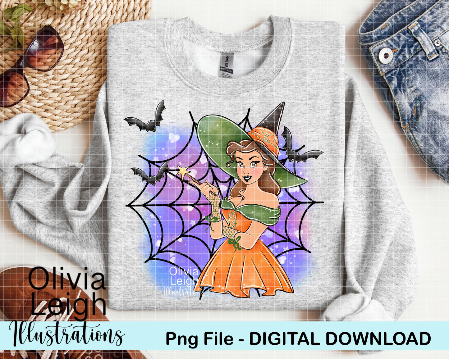 Halloween Witch Princess Clipart