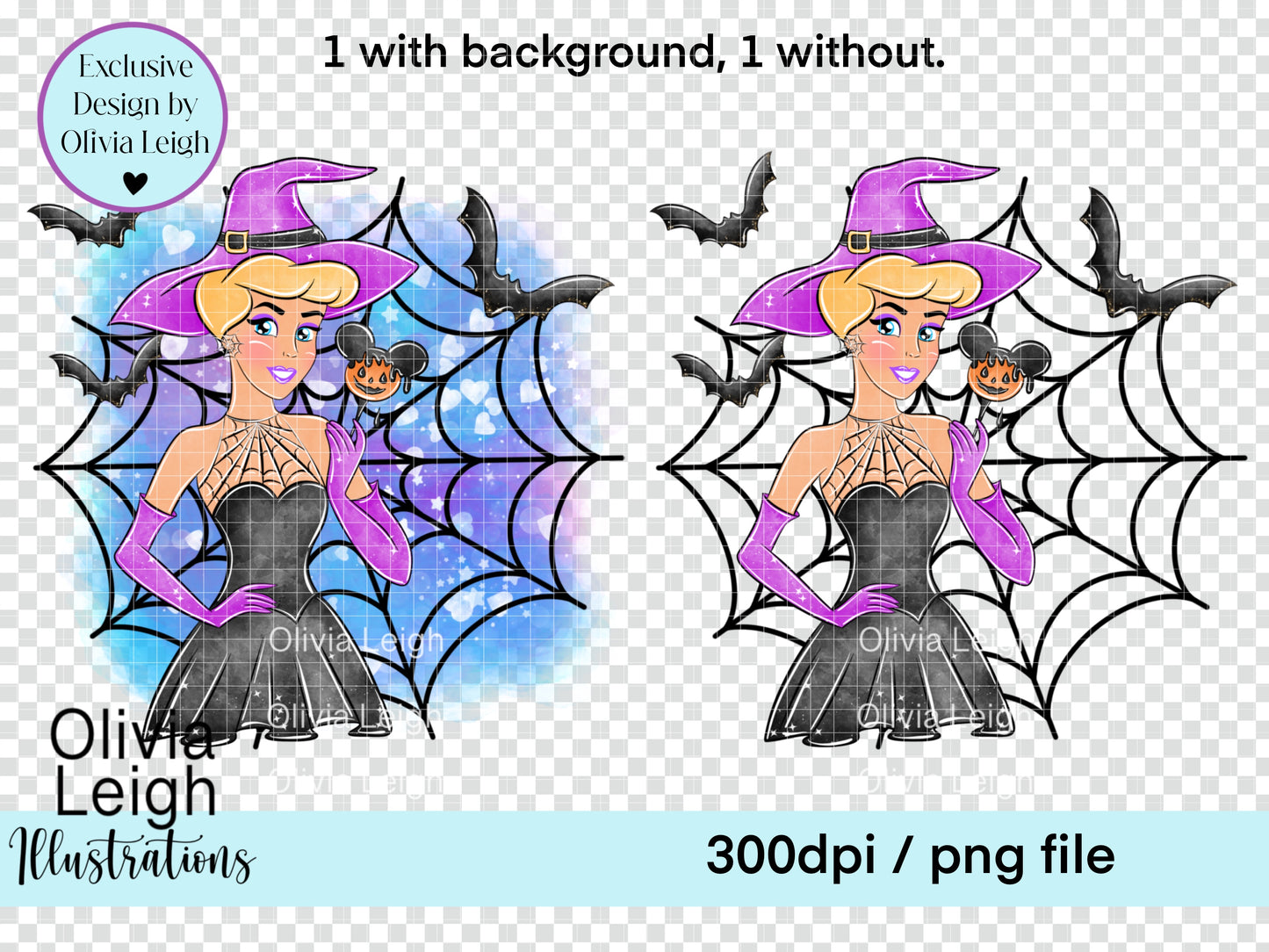 Halloween Witch Princess Clipart