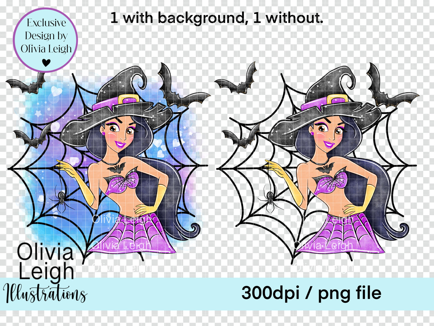 Halloween Witch Princess Clipart