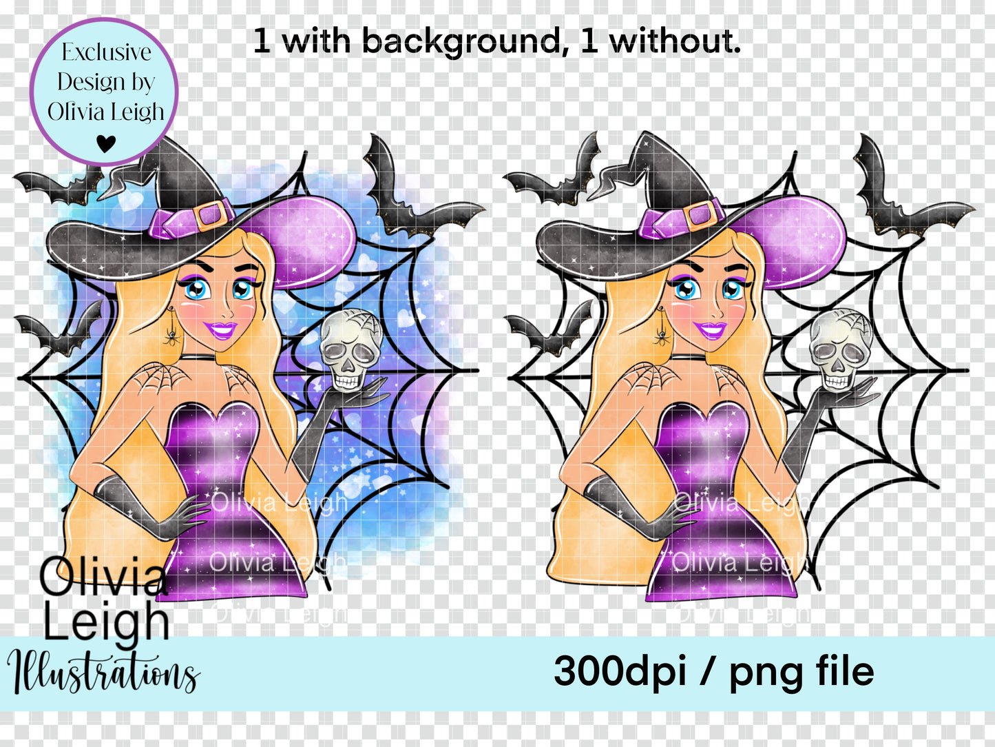 Halloween Witch Princess Clipart