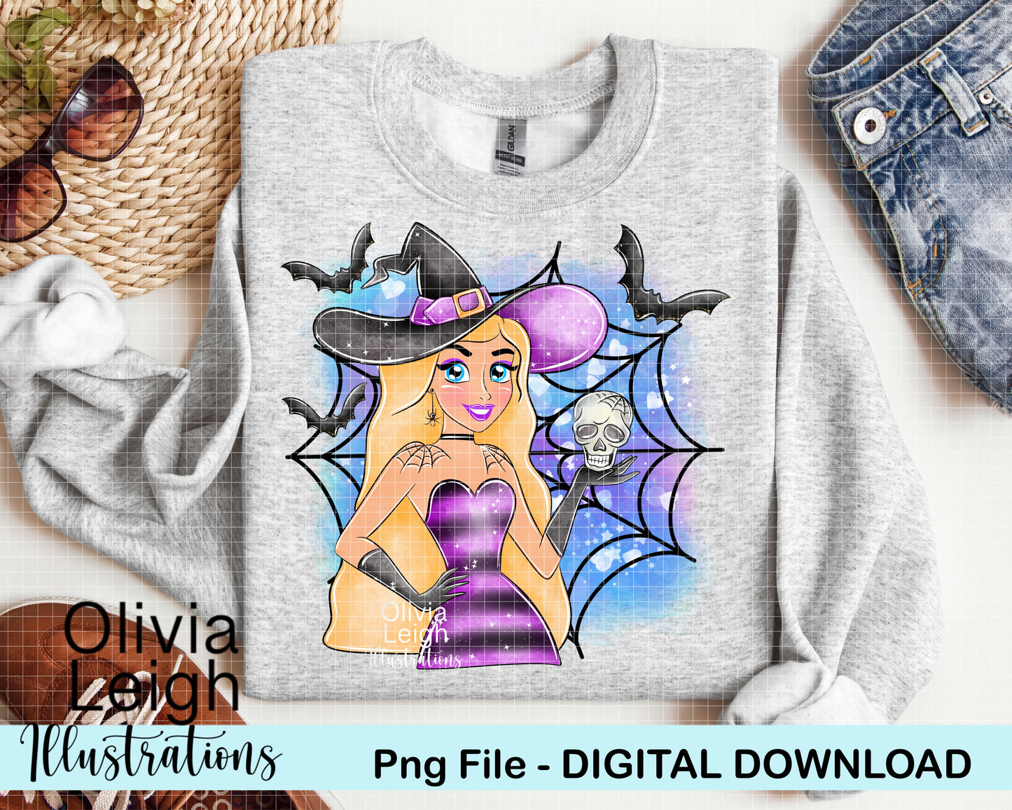 Halloween Witch Princess Clipart