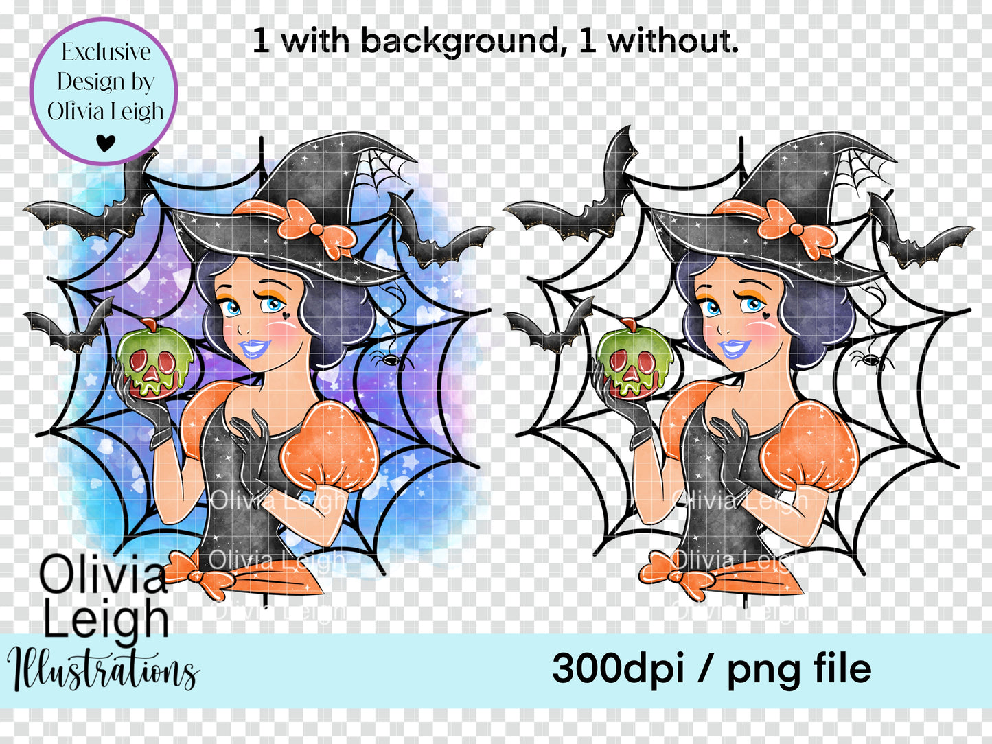 Halloween Witch Princess Clipart