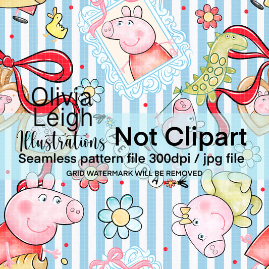 Peppa Seamless Pattern
