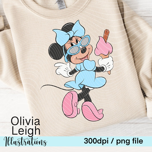 Mouse Friends Ice Cream Clipart
