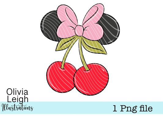 Mouse Cherries PNG