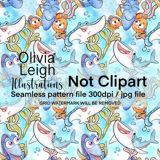 Fish Seamless Pattern 1