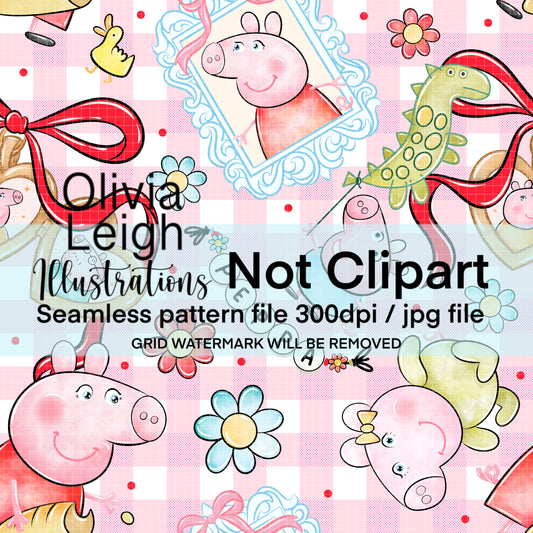 Peppa Seamless Pattern